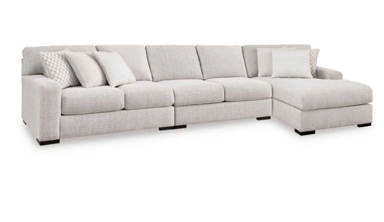 Ashely Home Sectional Couch And Ottoman