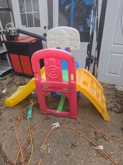 Kids Plastic Slide and Climb Play Set.. the price is firm