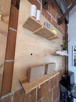 Corkboard Shelving Unit