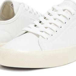 BOSS Aiden Logo Block Leather Low Top Sneaker Size 11