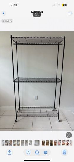 Clothes or storage rack with cover