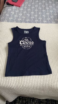 Coors tank top, navy blue, size XS