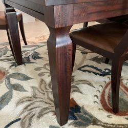Gorgeous pottery Barn Mango Wood Dining Table With Six Chairs