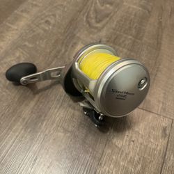 330$ Firm Shimano Speed Master 25  2 Speed. Clean Metered Line Ready to Fish. 