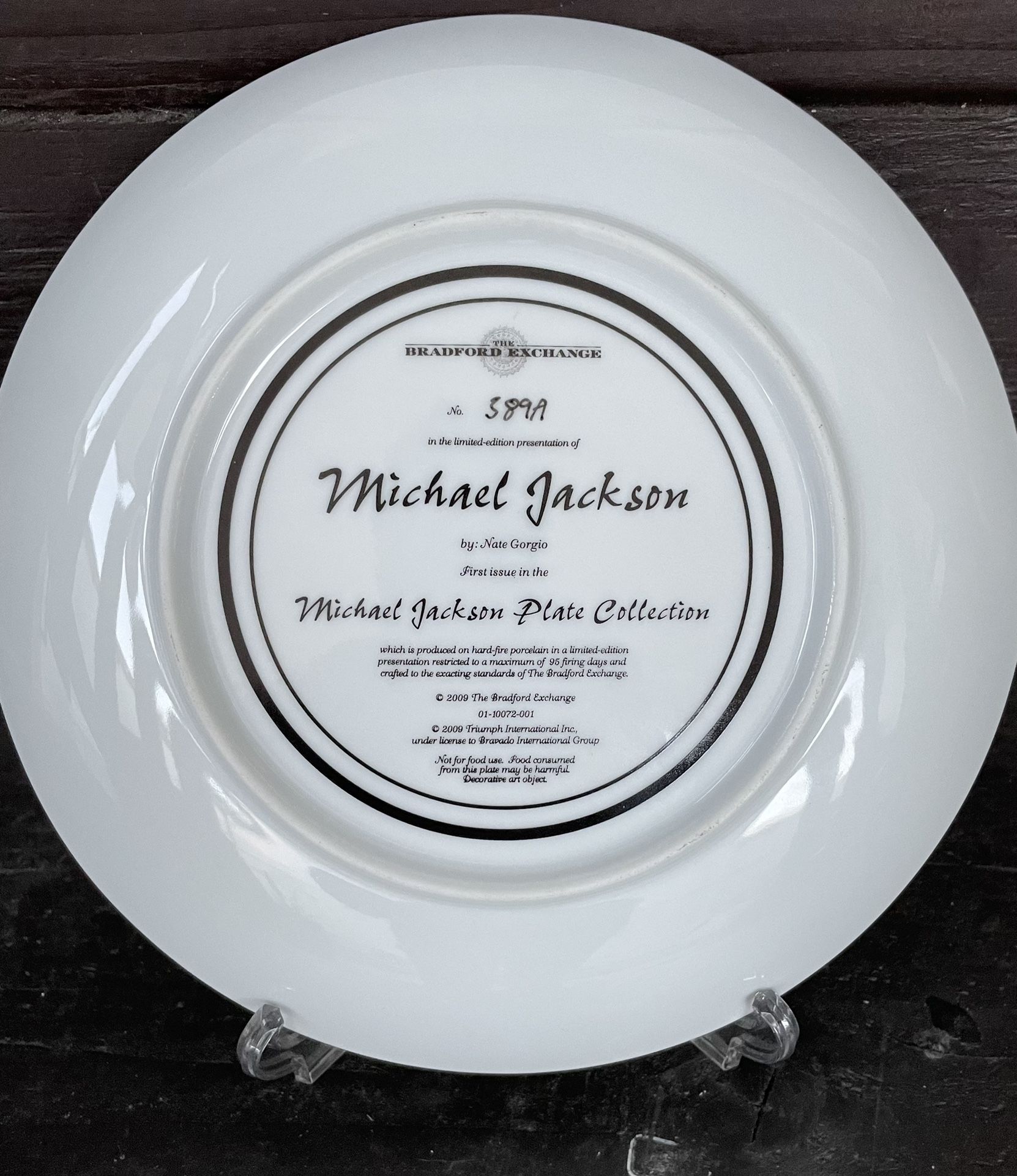 マイケルジャクソン　プレート Michael Jackson Plate Collection