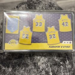 Lakers hall of fame pin combo with showtime era pin 1(contact info removed)
