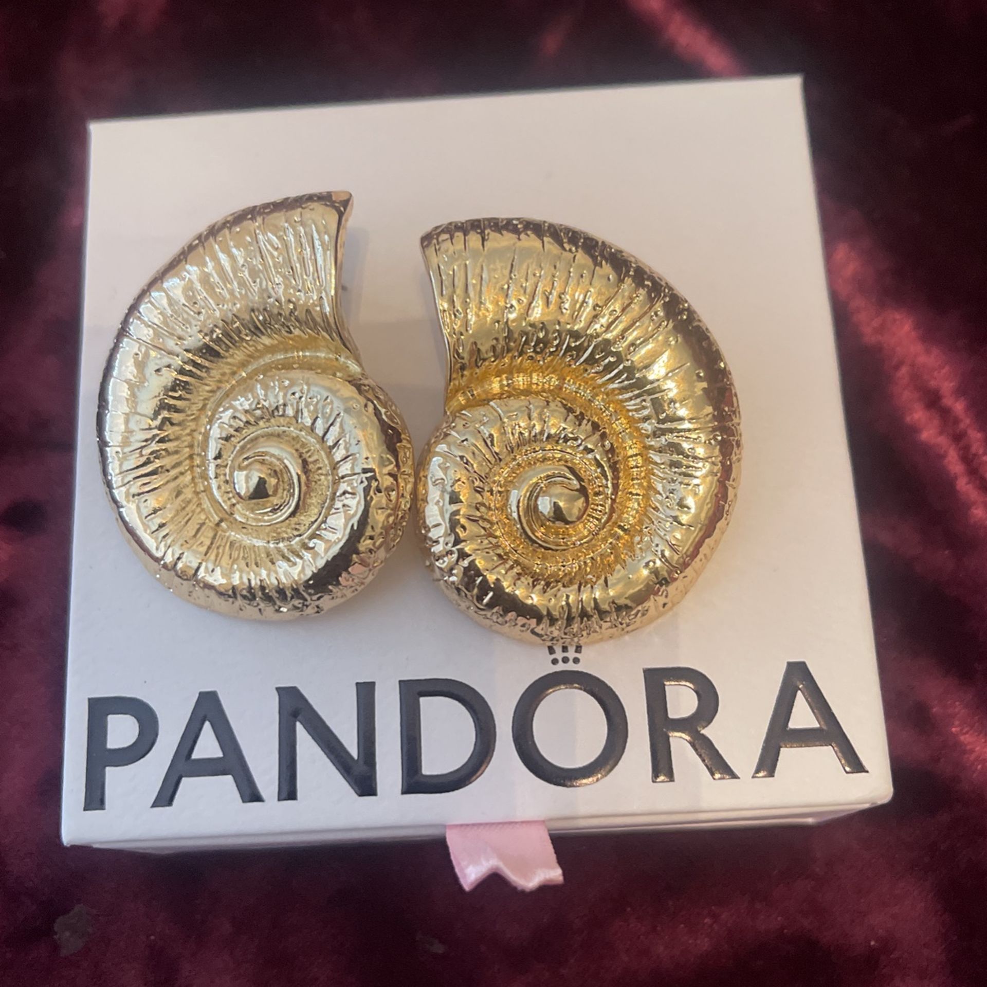 Gold Seashell earrings 