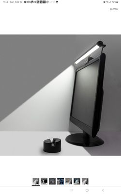 USB Monitor clip on clamp Led Light lamp Bar with wireless Remote Control Screen Desk