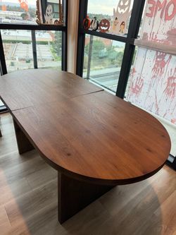 Oval Wood Dining Table