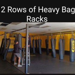 Commercial Stand  Steel Rack System for hanging Heavy Bags &  Speed Bags  (2 Racks)