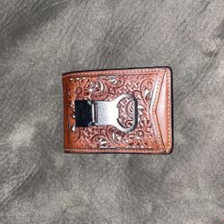 Nooona Tooled leather Wallet/money Clip