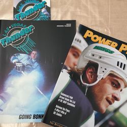 IHL Las Vegas Thunder Vintage Defunct 1993/94 Team Logo Inaugural Yearbook