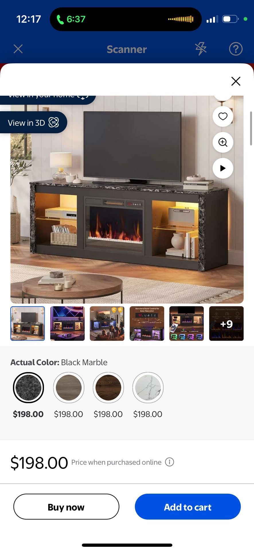 Tv Stand With Electric Heater And Organizer