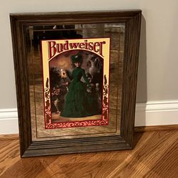 Budweiser Mirror - Victorian Lady