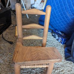 Vintage Doll School Chair 