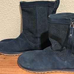 Rare Blue Suede Ugg Low Pro Boots