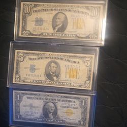 North African $10 1934a- $5 1934a - $1 935a