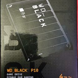 wd_black p10 game drive 4TB UNOPENED