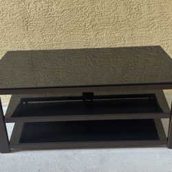 Glass and Metal TV Stand – Excellent Condition – $80