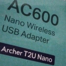 TP-LINK Archer T2U Nano AC600 Dual-Band USB 2.0 Wi-Fi Adapter 433 Mbps 256 QAM