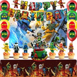 28pcs Ninja Birthday Party Supplies (New, Unopened)