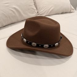Brown Cowgirl Hat