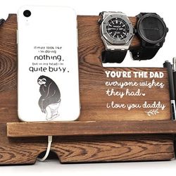 Wooden Phone/tablet Apple Watch Charging Dock.