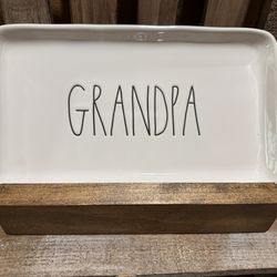 Rae Dunn Grandpa tray