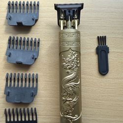 Gold Dragon Hair Trimmer – T-Blade Cordless w/ Attachments (make Offers)