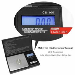 Pocket 1000g x 0.1g Digital Jewelry Gold Coin Gram Balance Weight Precise Scale