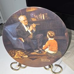 Norman Rockwell The Tycoon Collector Plate 1982