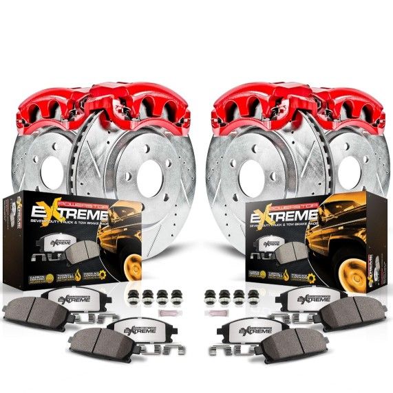Power Stop Brake Kit Front & Rear Ford F-350 Super Duty 2010 full set