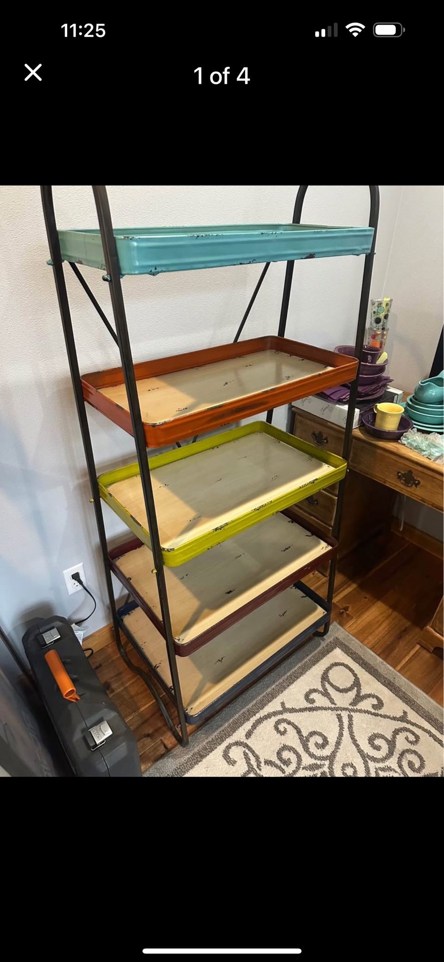 Distressed 1950’s Style Bookshelf