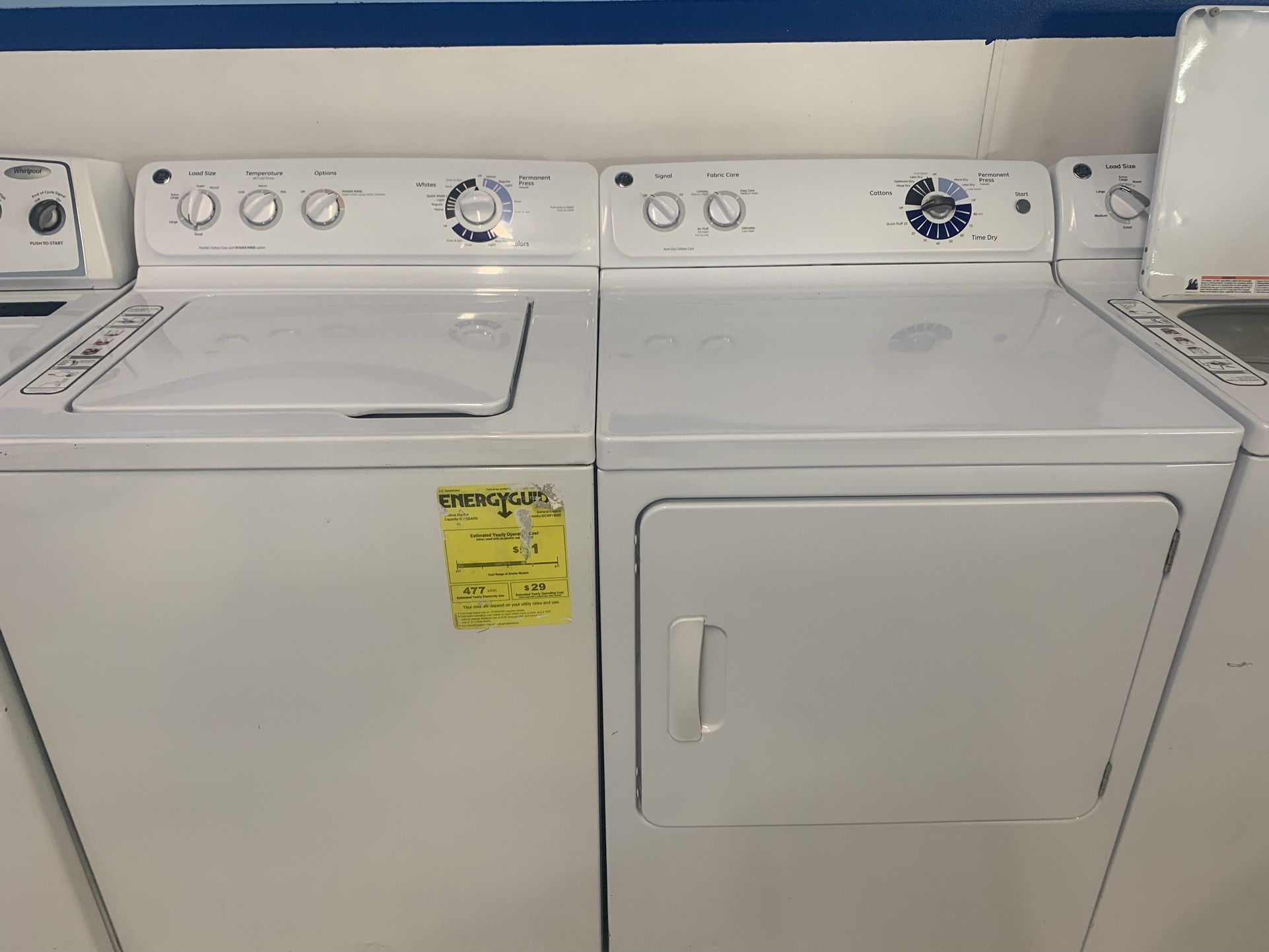 GE Washer And Dryer Set 