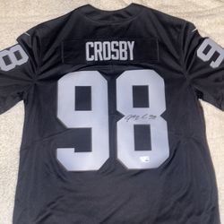 Raiders Maxx Crosby signed Nike Jersey