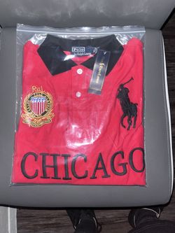 Ralph Lauren polo Chicago Edition - Big Pony Logo - Red & Black - Size (XL)