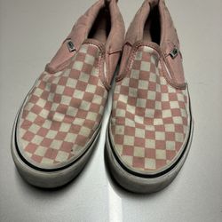 Vans checkered slip on shoes kids size 4 EU 35
