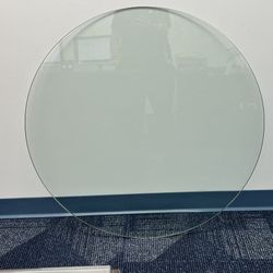 Round Glass Table Top – 36” Clear Tempered Glass