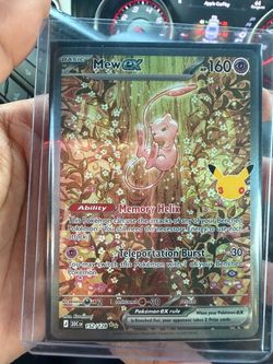mew ex 30th anniversary card
