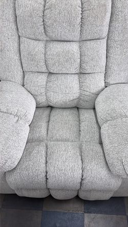 Gray Fabric Recliner Chair
