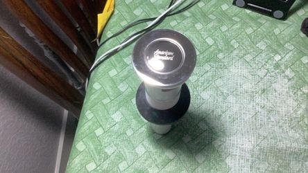 American standard plastic drain assembly in polished chrome. Model M(contact info removed)A. 10” x 3” . New.