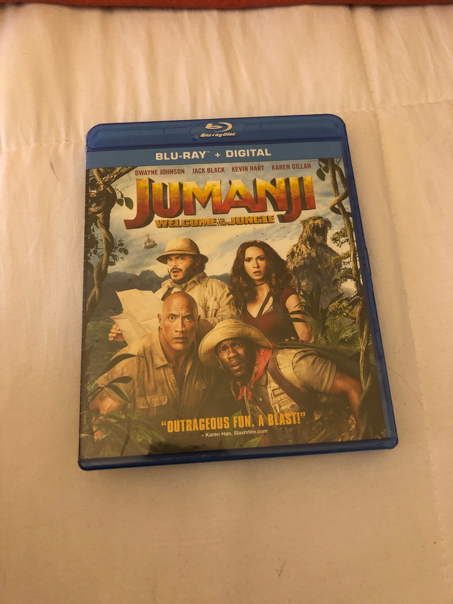 Jumanji blue ray DVD