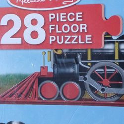 ALPHABET TRAIN - 28 PIECES FLOOR PUZZLE- 10 FT LONG- AGE 3+- NEW