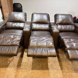 Theatre Detachable Powered Reclining Chairs