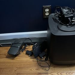 Polk soundbar, Sub, Wireless Surrounds. 