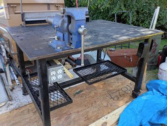 Custom Welding Table with Vise