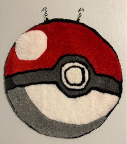 Pokéball Tufted Wall Hanging Rug