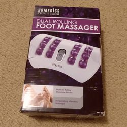 BRAND NEW IN BOX HOMEDICS PORTABLE DUAL ROLLING FOOT MASSAGER 