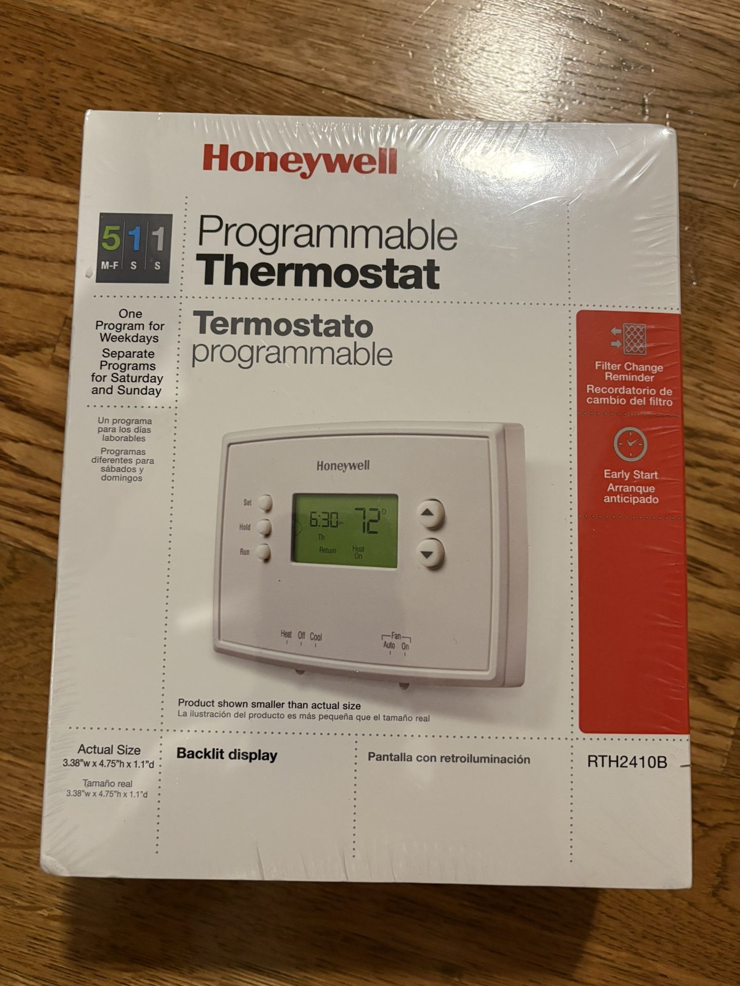 NEW - Honeywell Thermostat RTH2410B