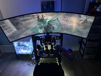 Racing sim full setup. Includes pc.